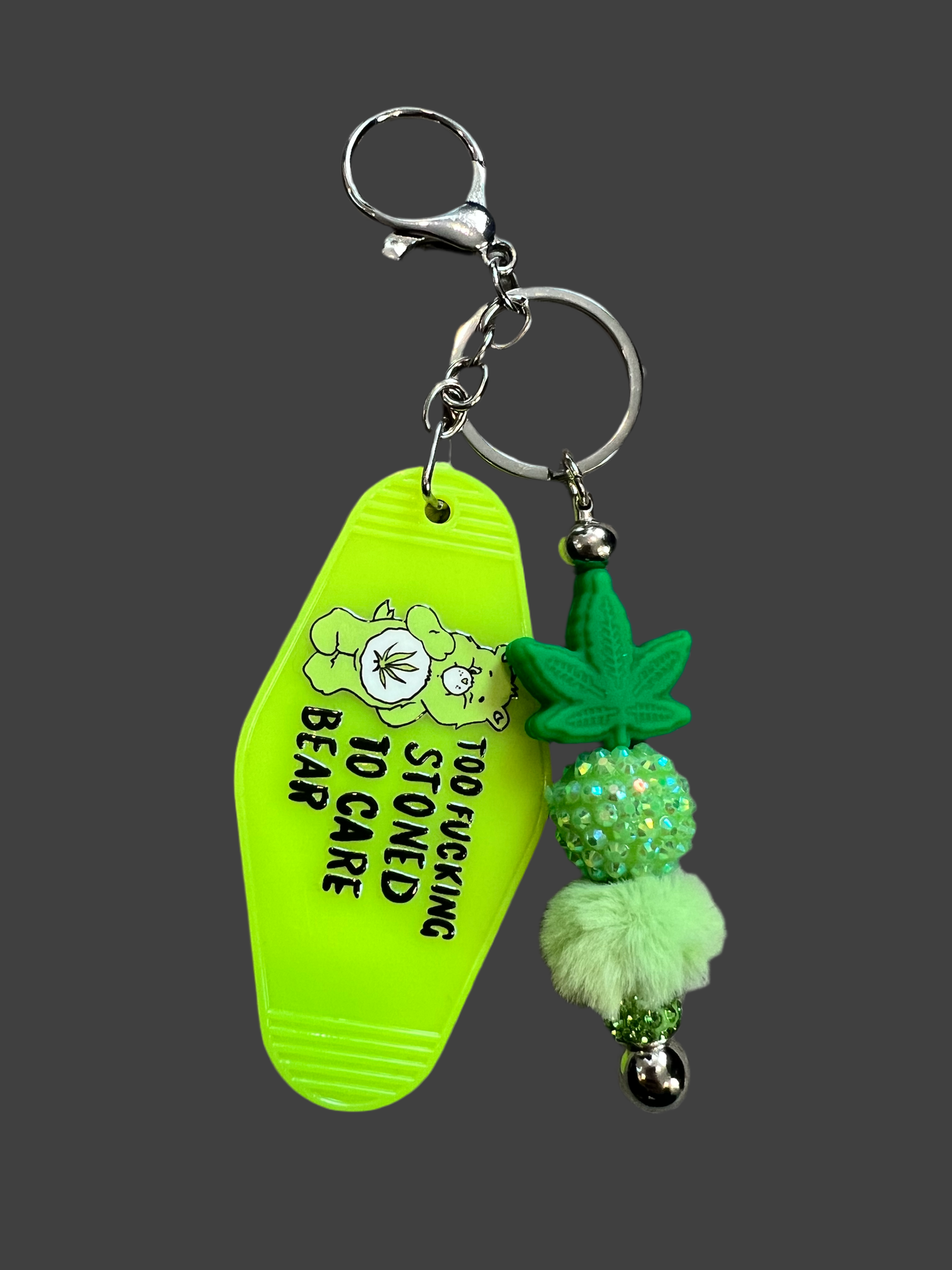 Too Stoned to CB Keychain