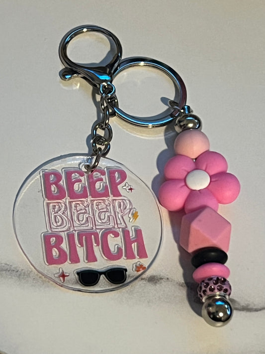 Beep Beep Bitch Keychain