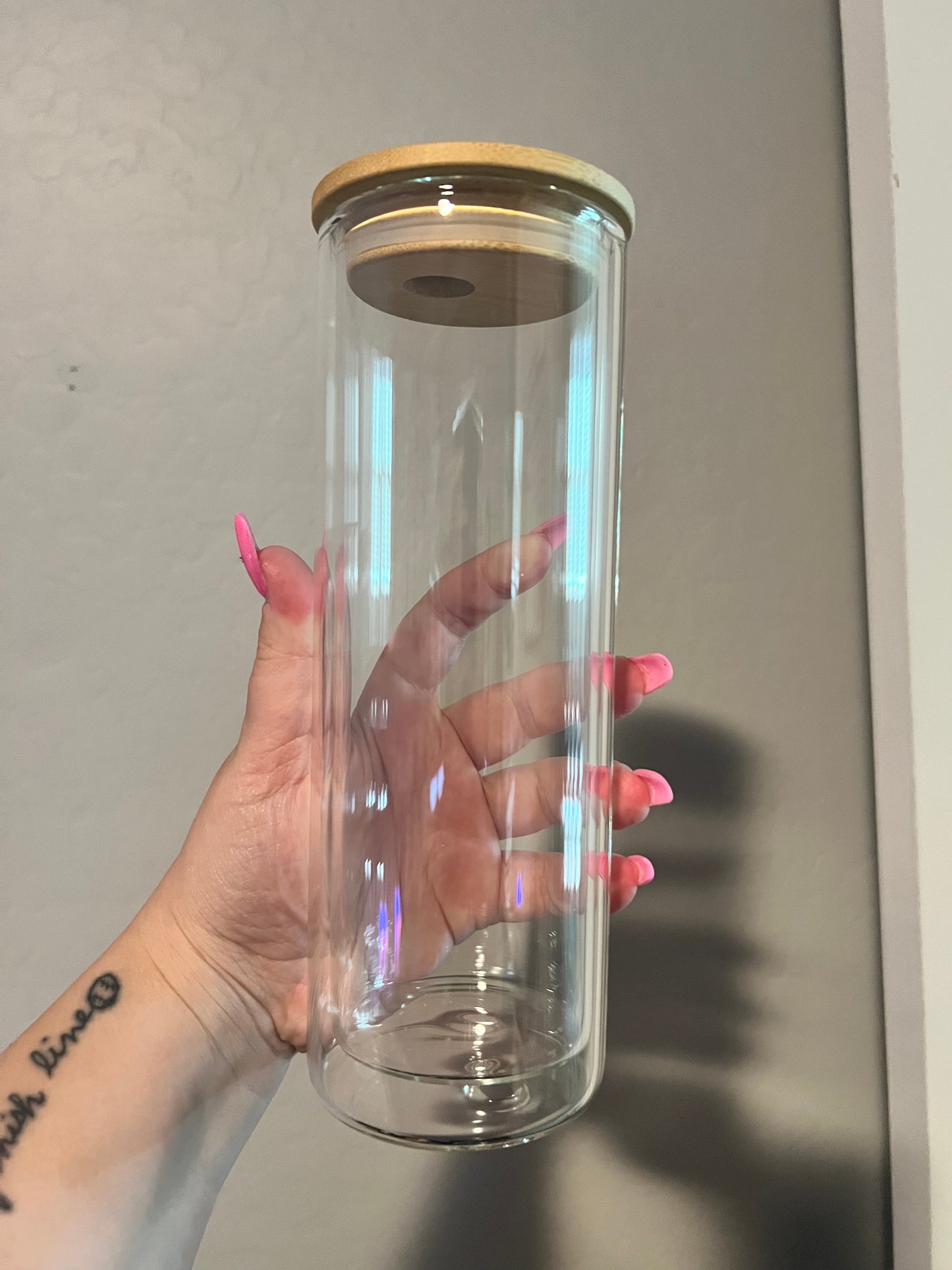 CUSTOM LARGE GLASS CUP OPTION