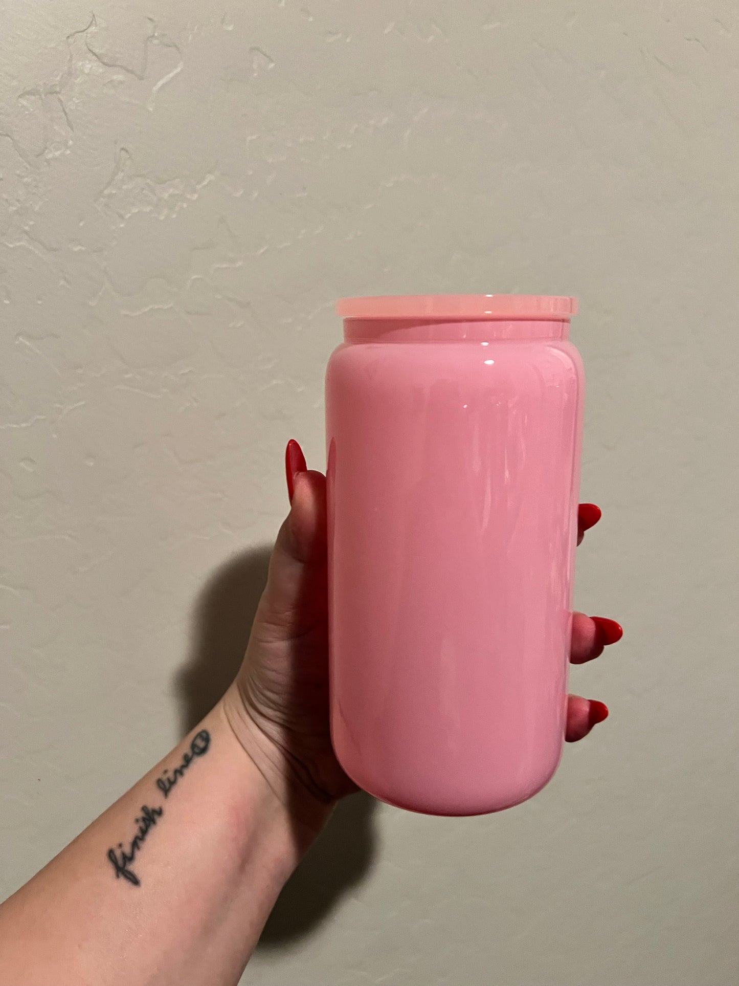 Glass Colored Cup (Multiple Colors)