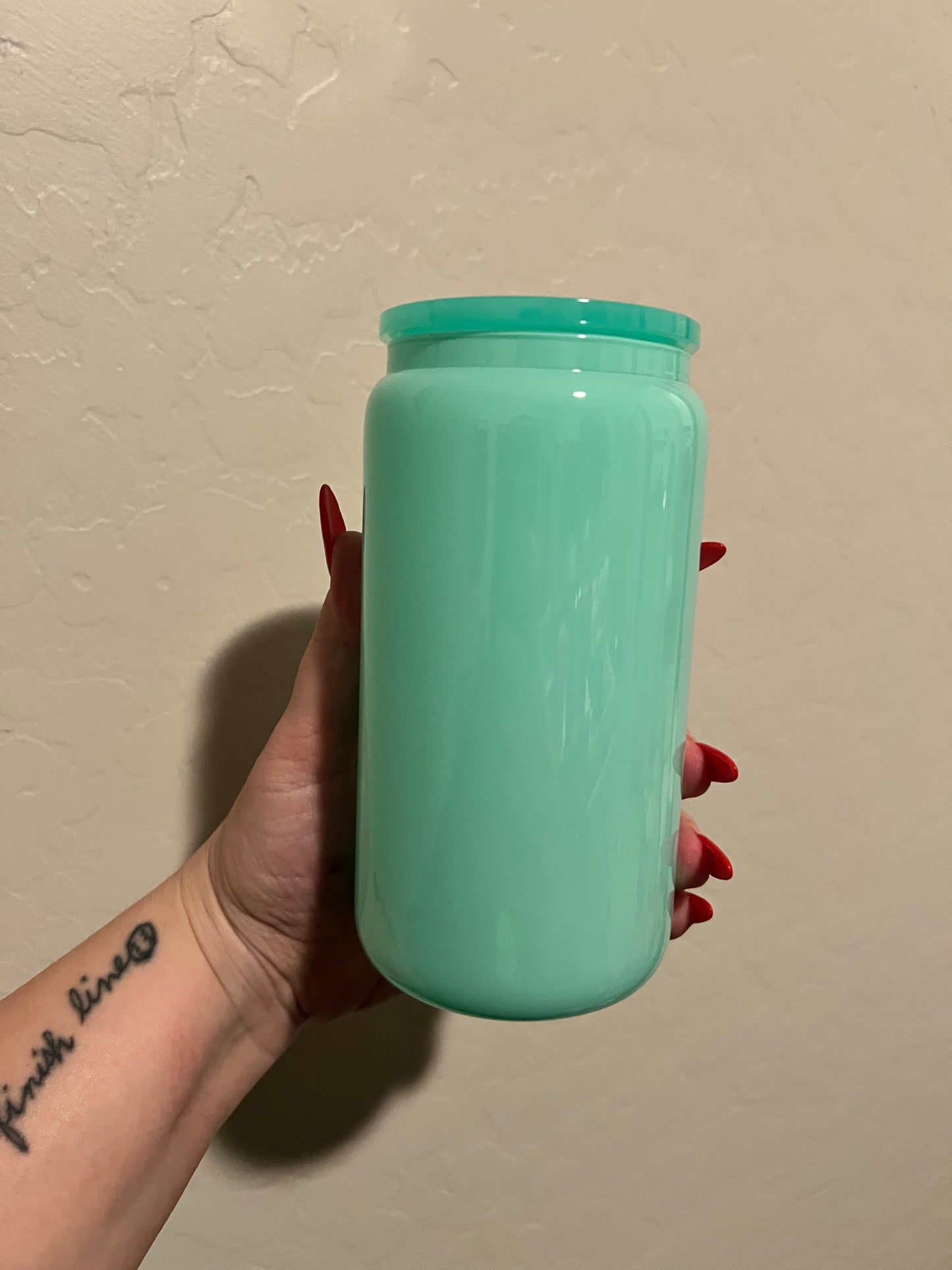 Glass Colored Cup (Multiple Colors)