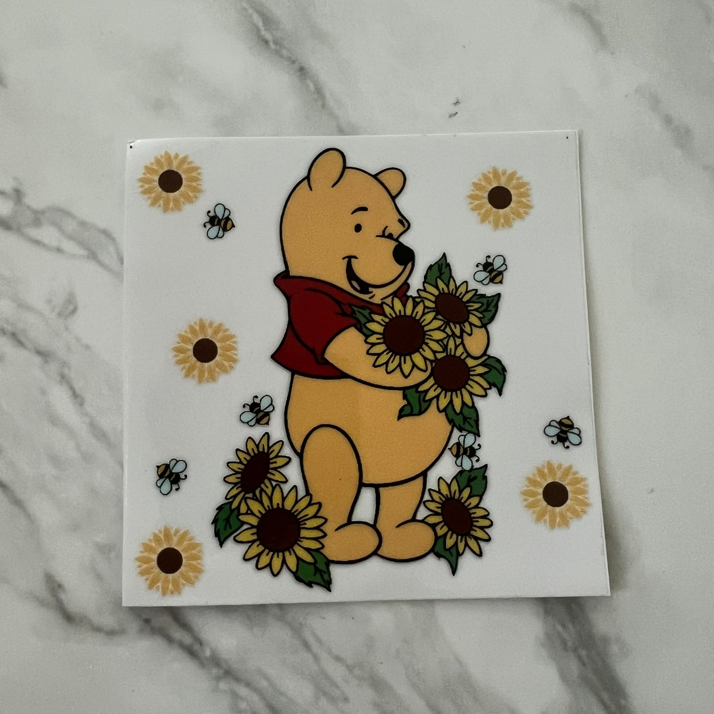 P Bear & Sunflowers