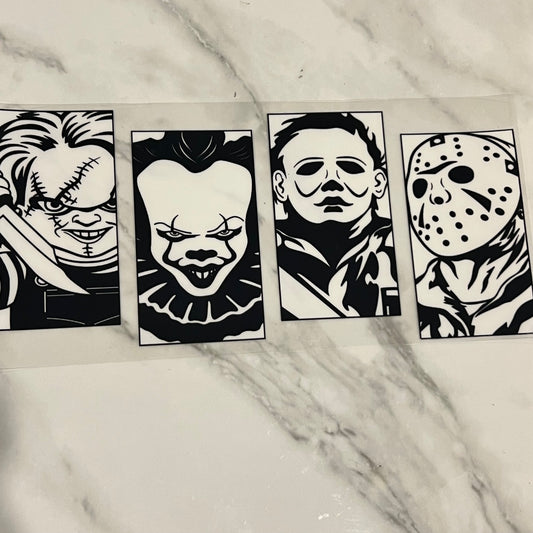 Scary Movie Character Cards