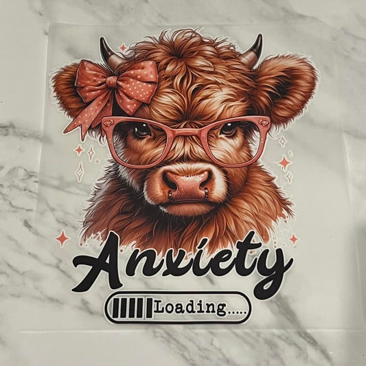 Anxiety Loading Highland Cow