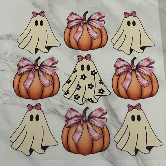 Pumpkin and Ghost Bows