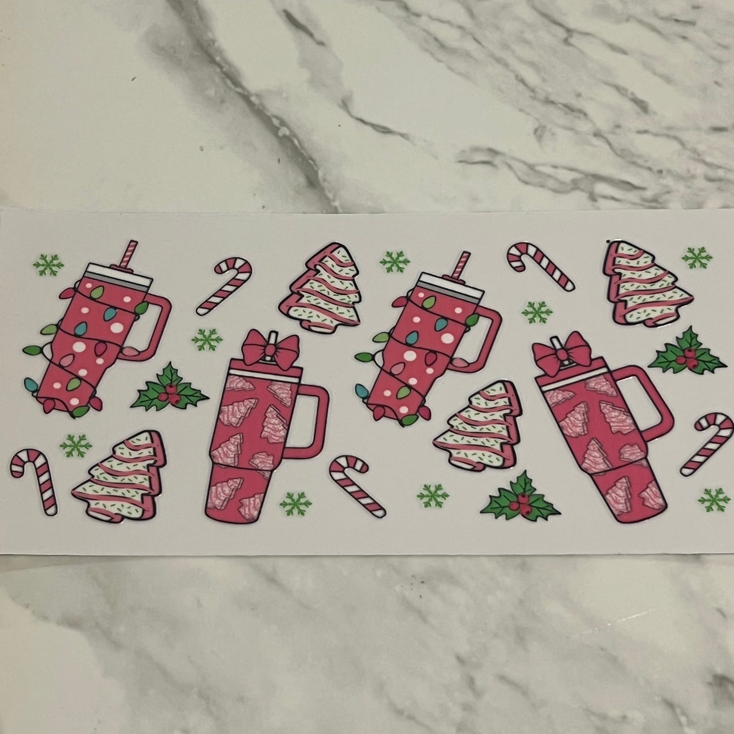 Pink Christmas Cups